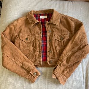 Corduroy cropped jacket